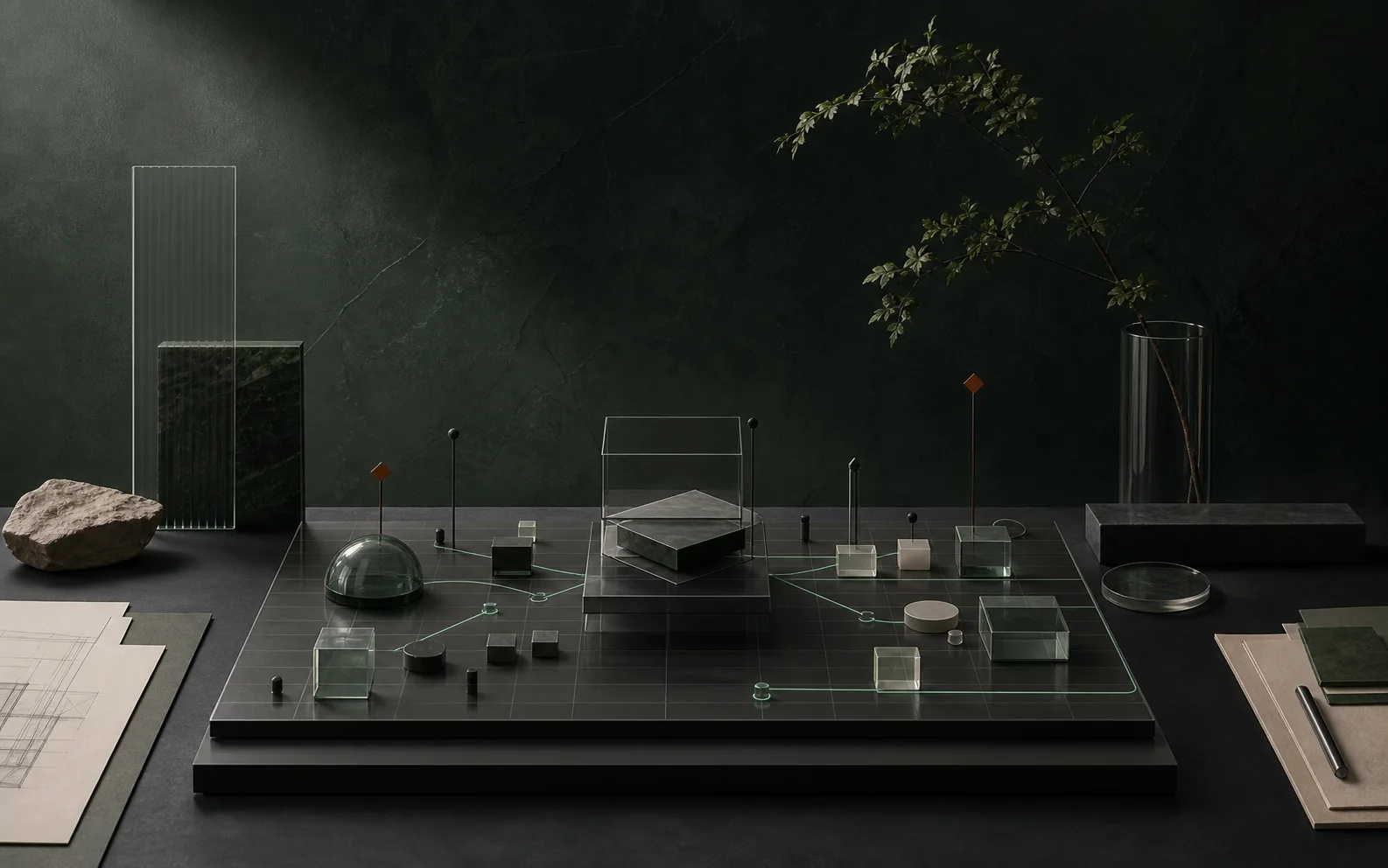Conceptual operational observation table with bounded signal paths.